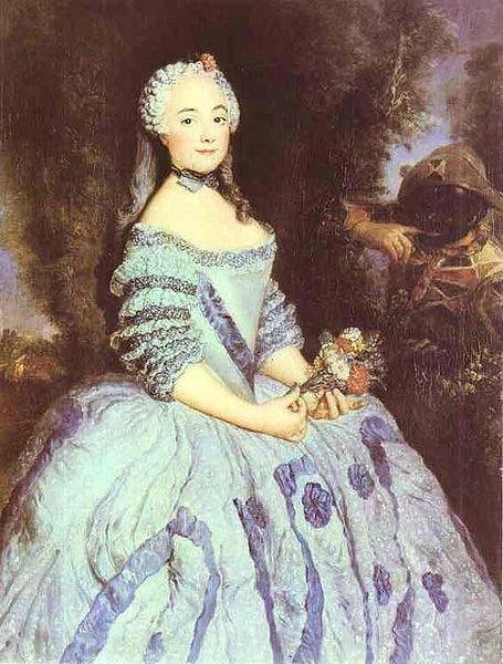 antoine pesne Portrait of the Actress Babette Cochois (c.1725-1780), later Marquise Argens oil painting picture